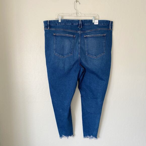 Good American Blue High Rise Stretch Skinny Jeans Plus Size 24 - Picture 5 of 6